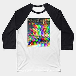 Psychedelic Trippy Xmas Santa Baseball T-Shirt